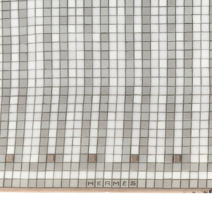 Hermes Porcelain Mosaique Au 24 Platine Square Plate N°2 5 of 6