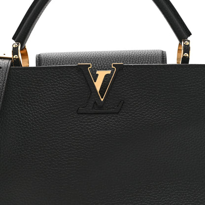 Louis Vuitton Taurillon Capucines PM Black 7 of 9