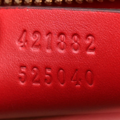 Gucci Calfskin Small Sylvie Shoulder Bag Hibiscus Red 7 of 12