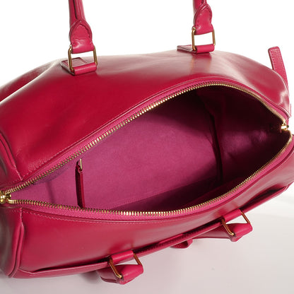 Saint Laurent Calfskin Classic Duffle 6 Fuchsia 8 of 9