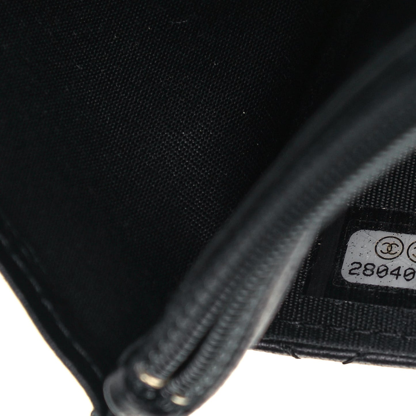 Lambskin Quilted Egyptian Amulet Wallet On Chain WOC Black