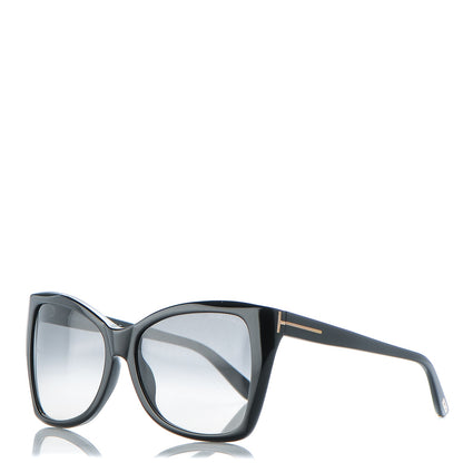 Tom Ford Carli Oversize Square Cateye Sunglasses TF295 Black 1 of 7
