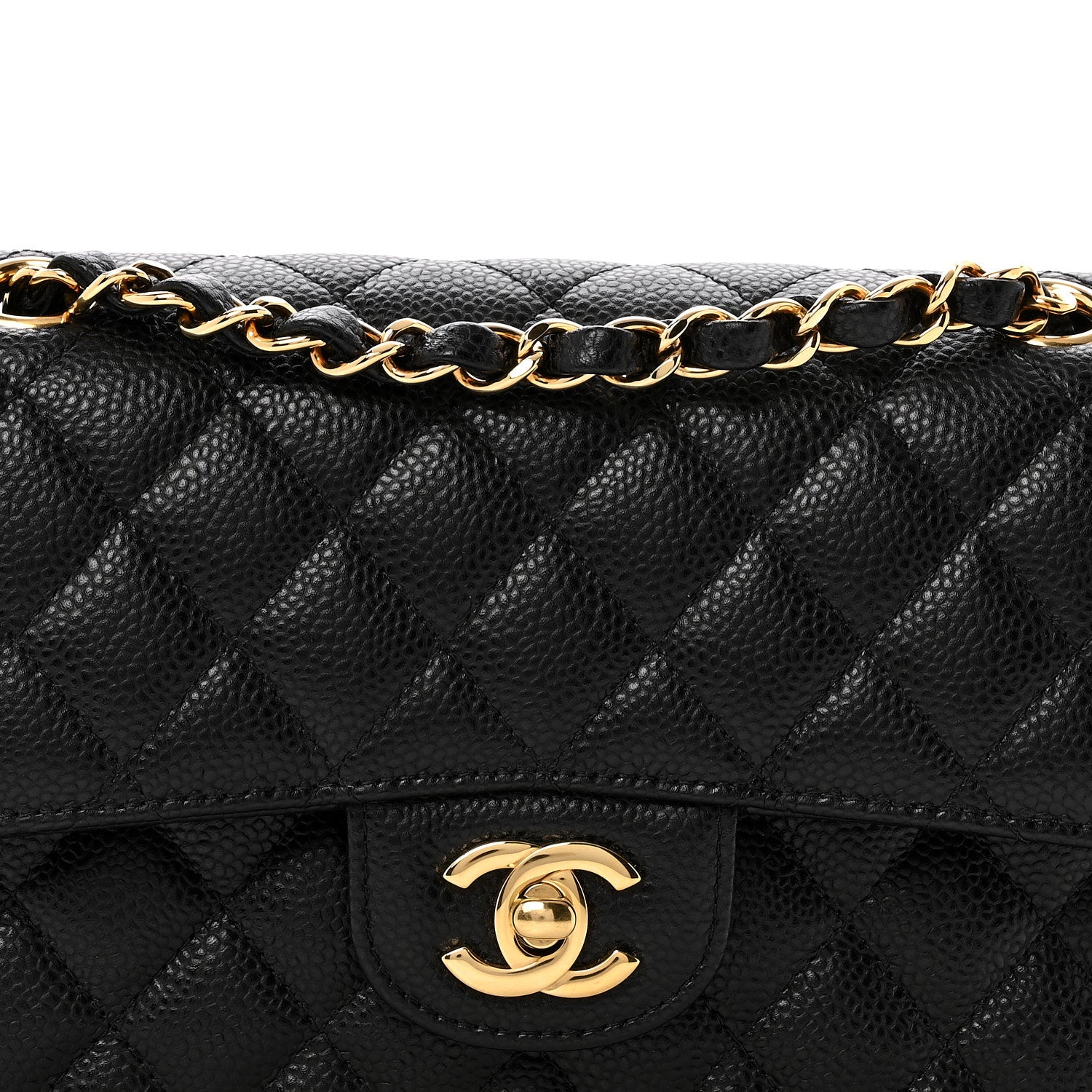 Chanel Caviar Quilted Small Double Flap Black 7 of 12
