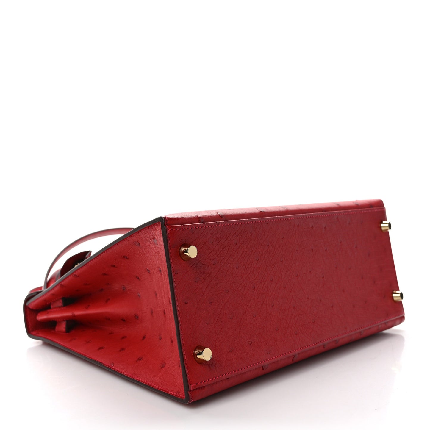 Ostrich Kelly Sellier 28 Rouge Casaque