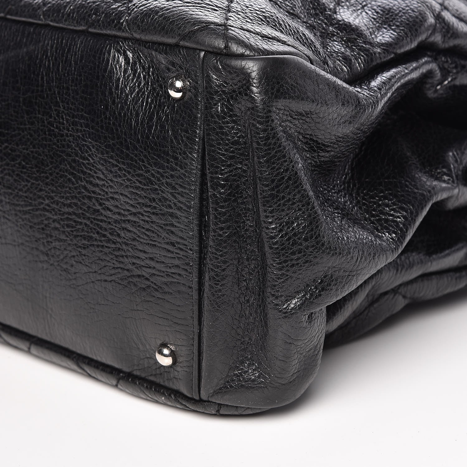 Chanel Glazed Calfskin XL On The Road Tote Black 9 of 9