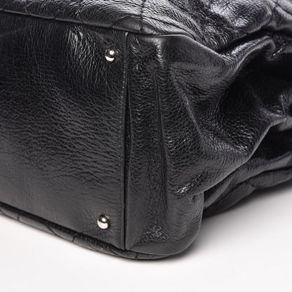 Chanel Glazed Calfskin XL On The Road Tote Black 9 of 9