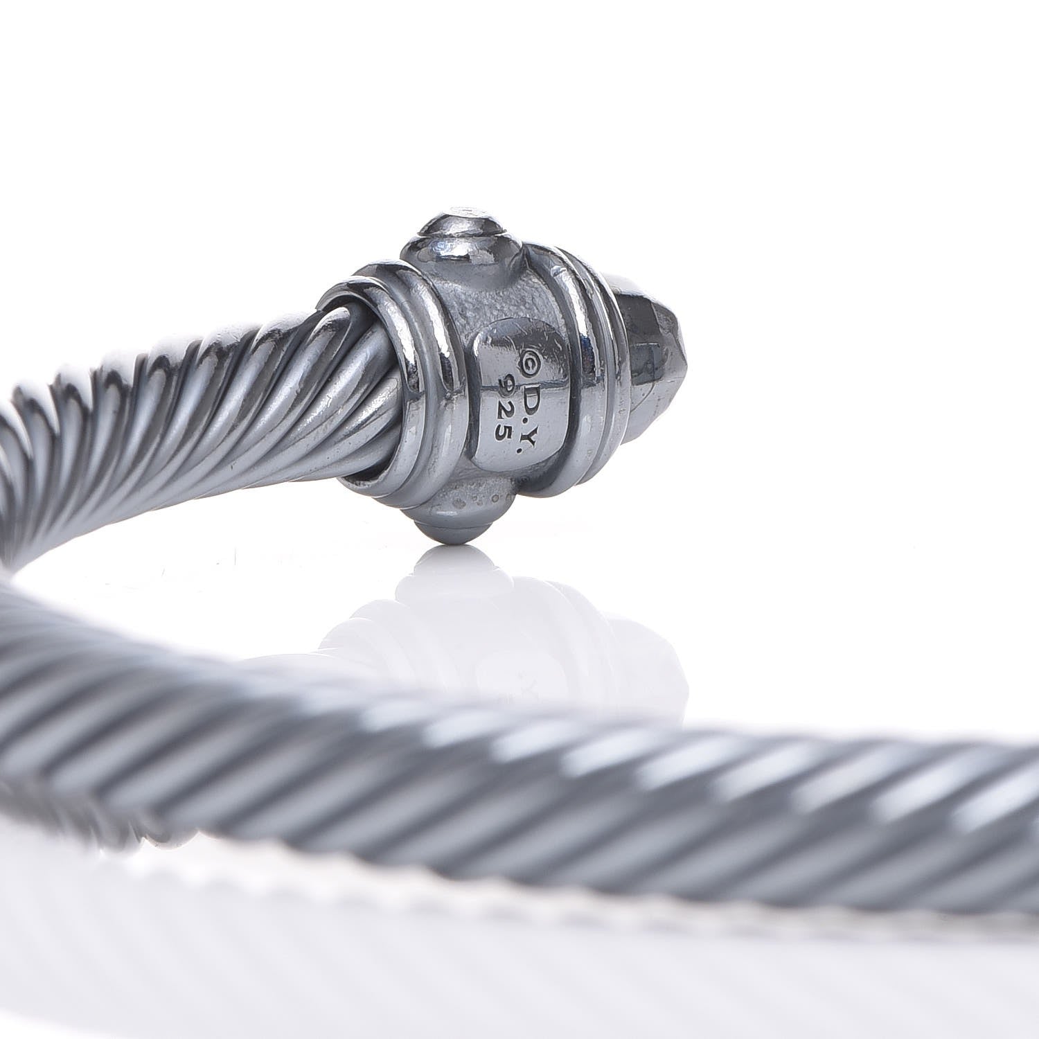 David Yurman Darkened Sterling Silver 5mm Renaissance Bracelet 4 of 6