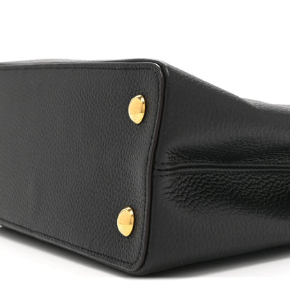 Louis Vuitton Taurillon Capucines PM Black 9 of 9