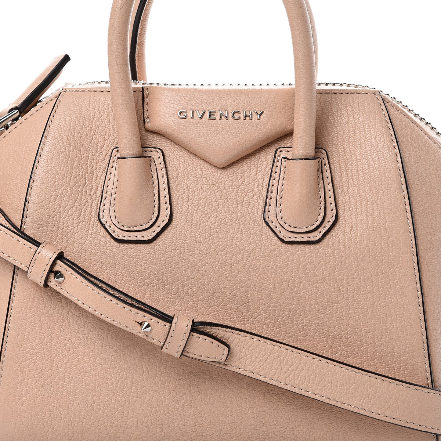 Sugar Goatskin Mini Antigona Powder