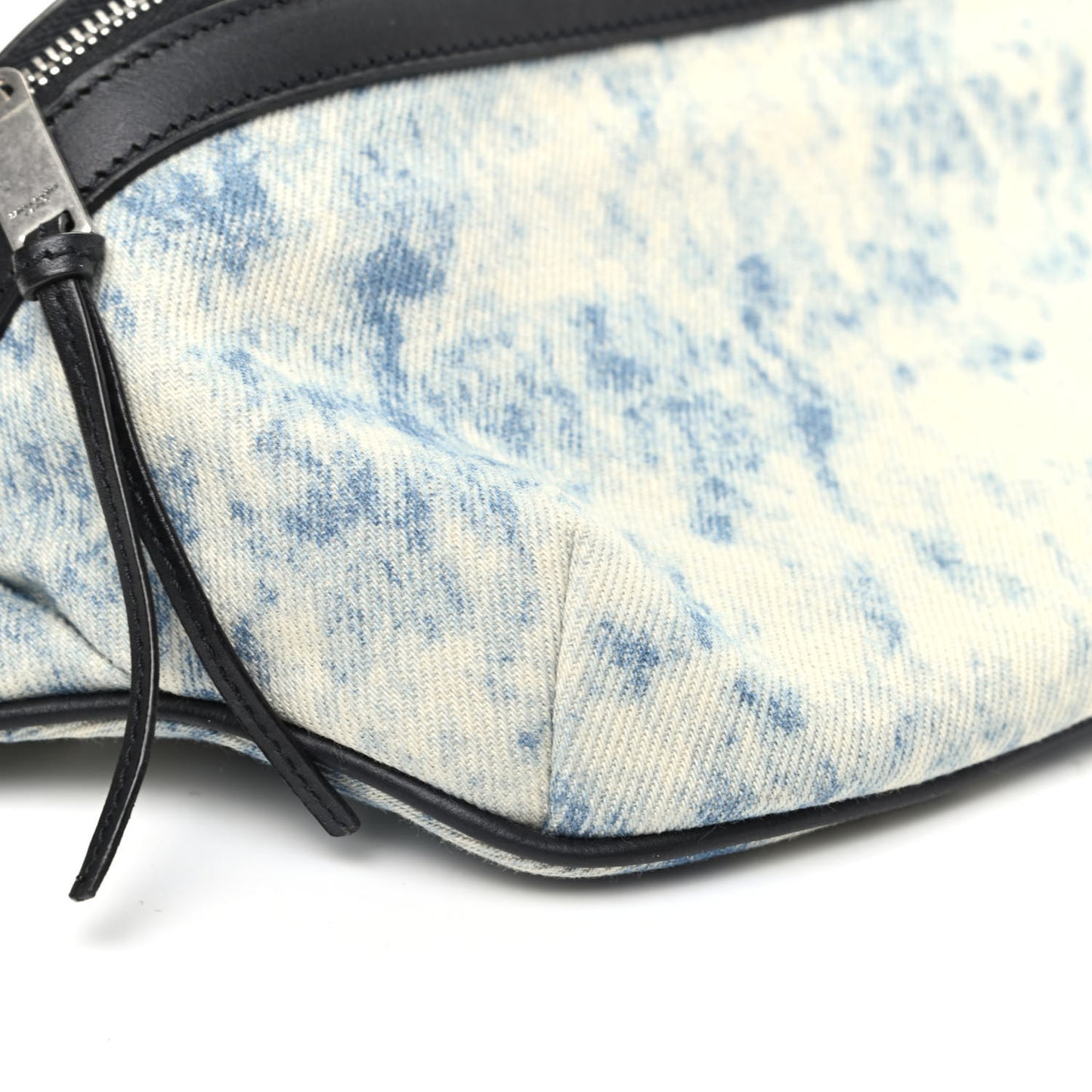 Denim Grunge Belt Bag Faded Blue