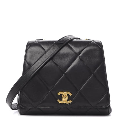 Chanel Lambskin Quilted CC Shoulder Bag Black 1 of 9
