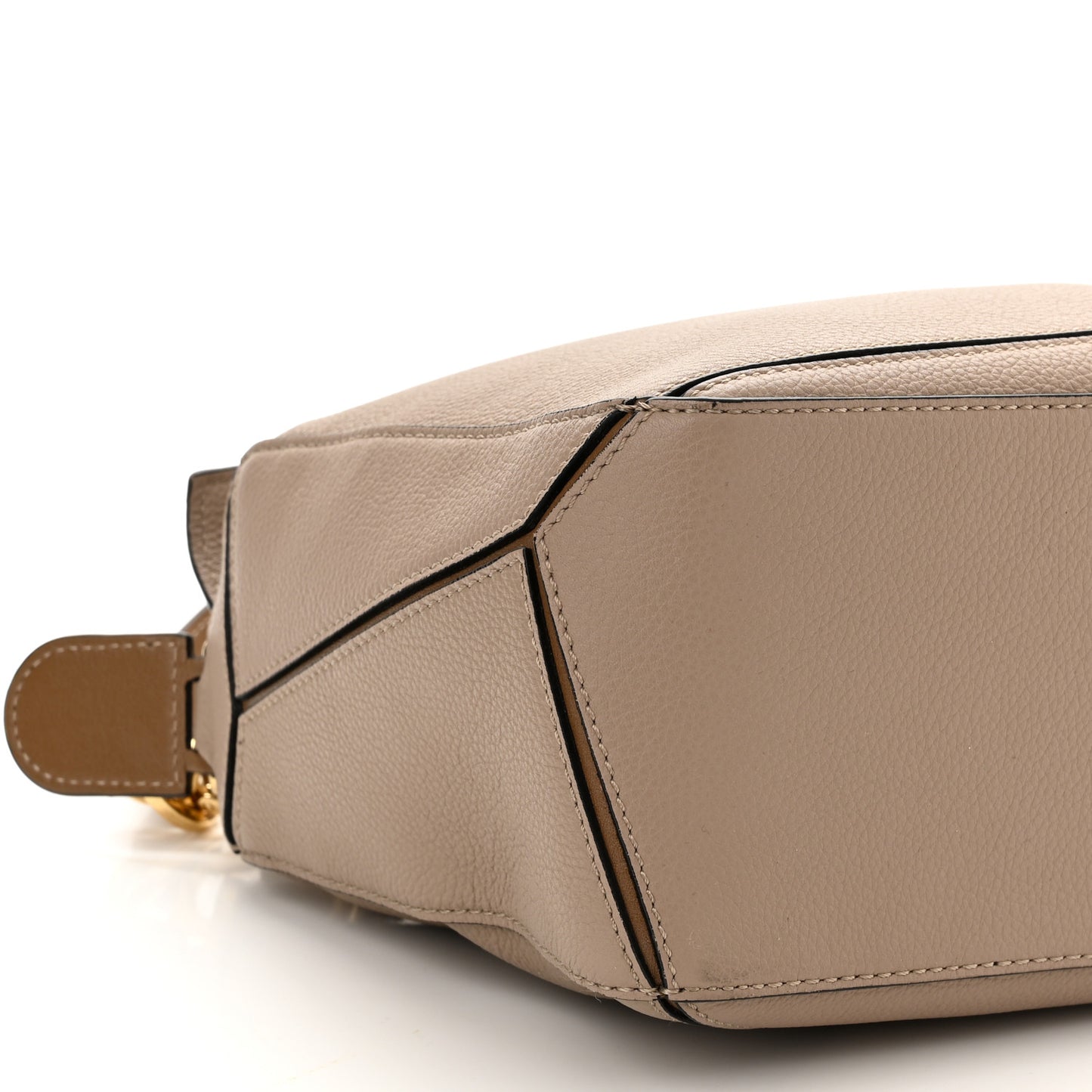 Grained Calfskin Small Puzzle Bag Sand Mink