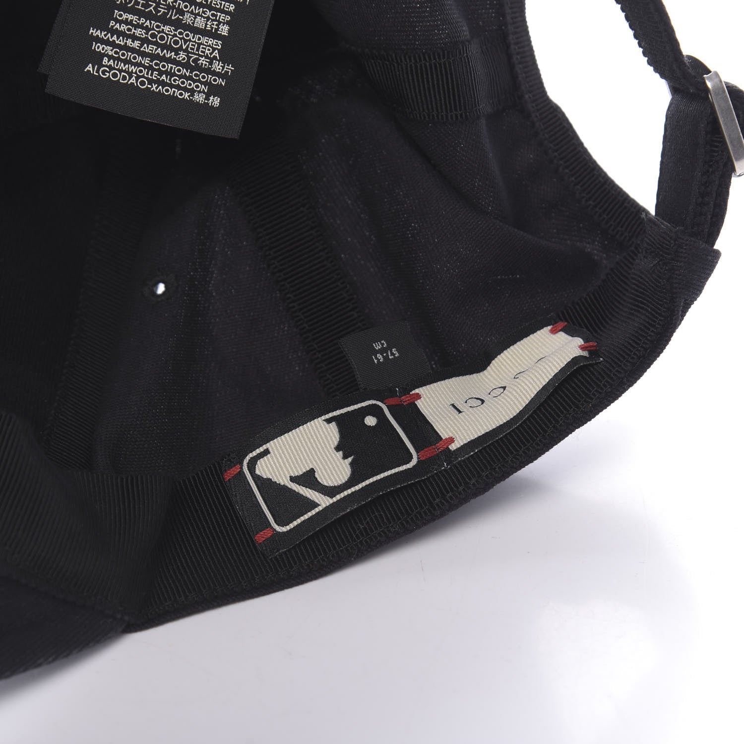 Gucci X MLB Cotton NY Yankees Baseball Hat 57-61 Navy 9 of 9
