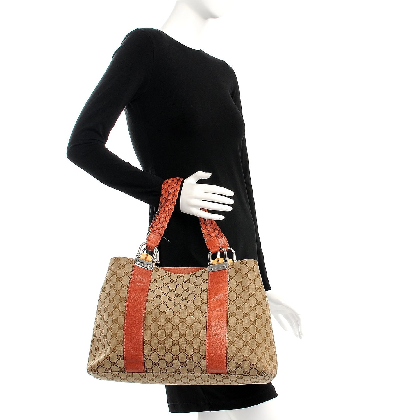 Monogram Libeccio Bamboo Bar Medium Tote Brown