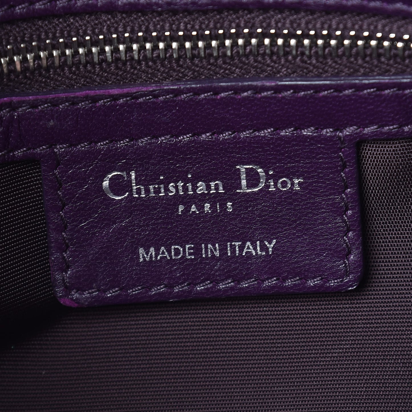 Lambskin Cannage Medium Granville Tote Purple