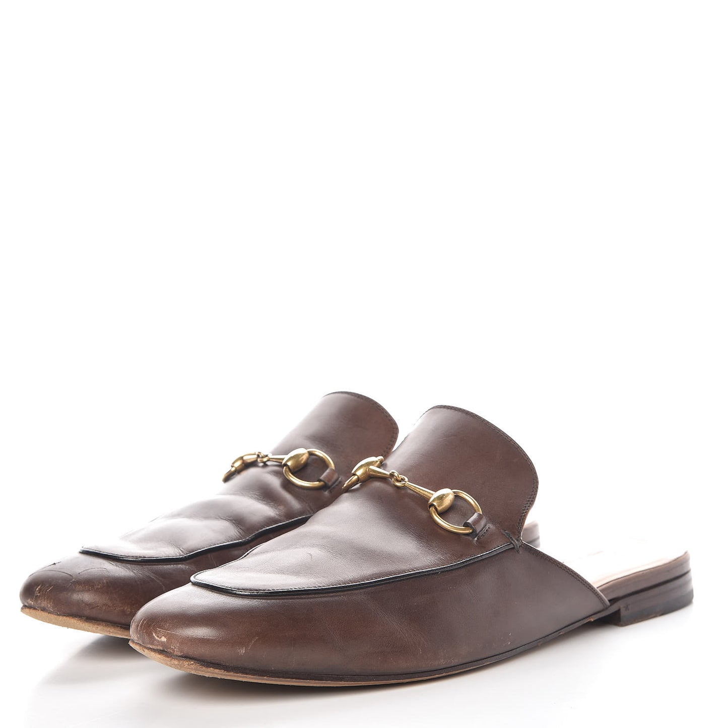 Calfskin Mens Princetown Slippers 11 Fondente Brown