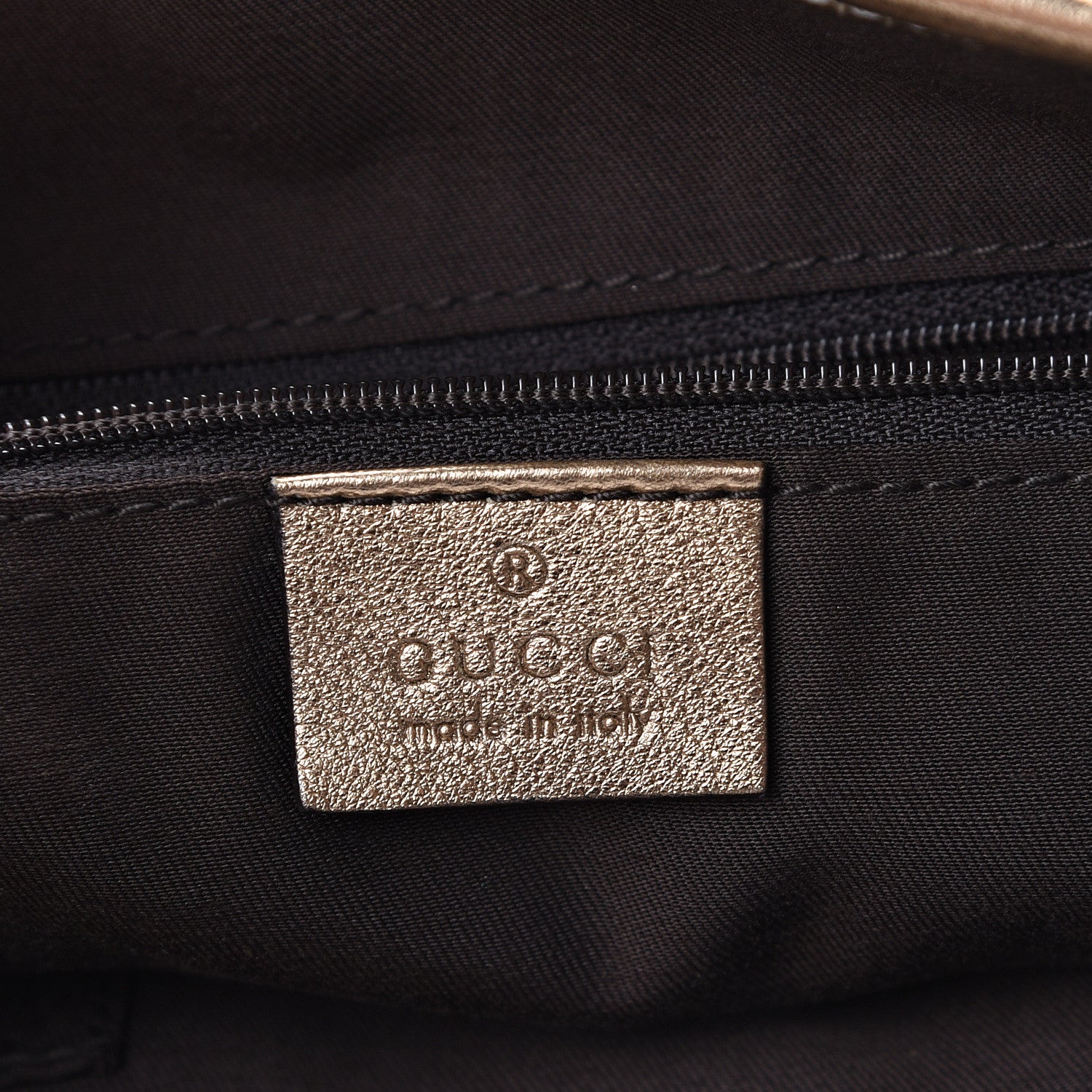 Gucci Satin Monogram Medium Abbey Shoulder Bag Bronze 5 of 9