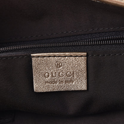 Gucci Satin Monogram Medium Abbey Shoulder Bag Bronze 5 of 9