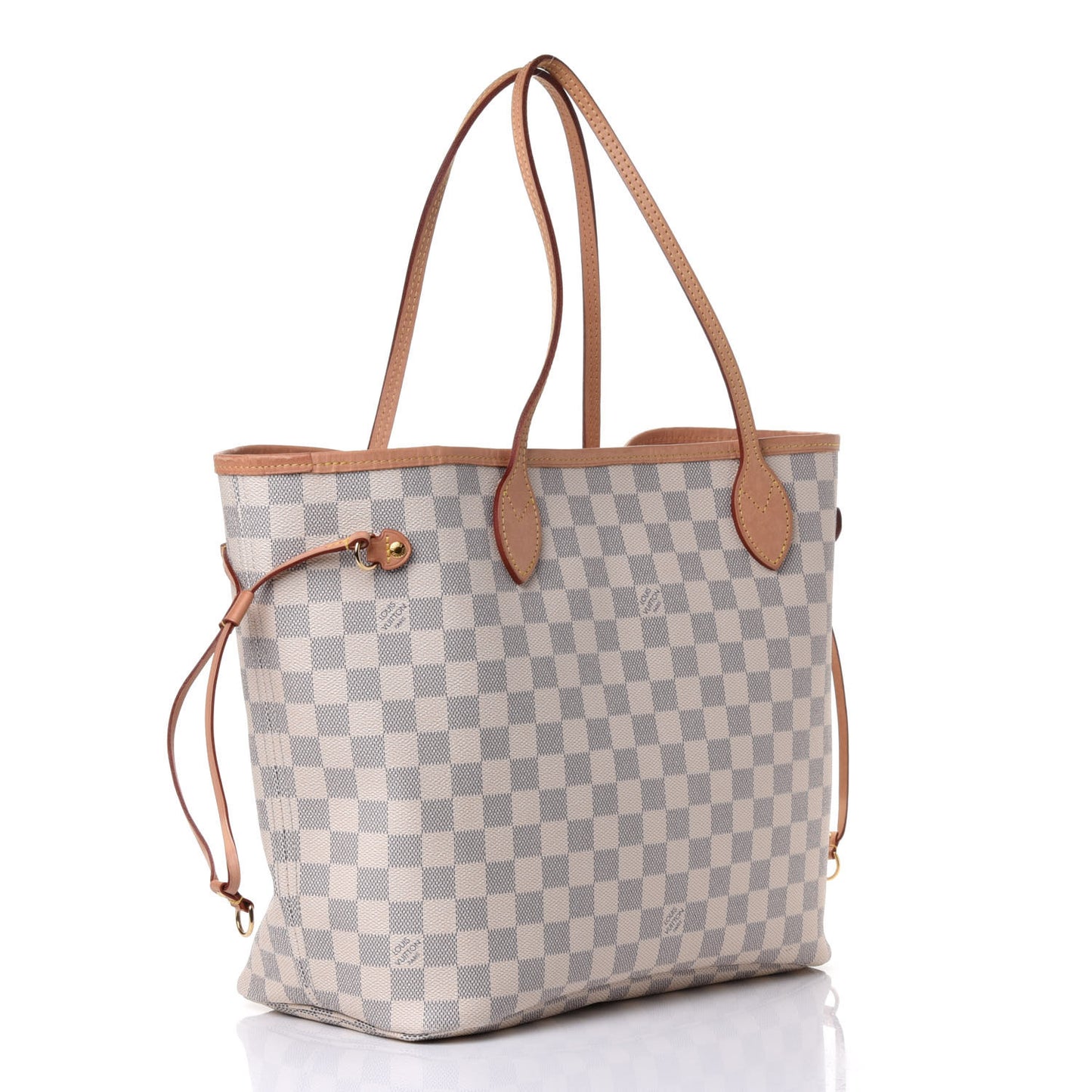 Damier Azur Neo Neverfull MM Rose Ballerine