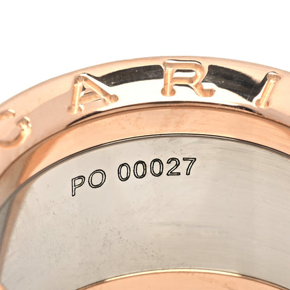 Bulgari Stainless Steel 18K Rose Gold Anish Kapoor B.Zero1 Ring 50 5.25 5 of 6