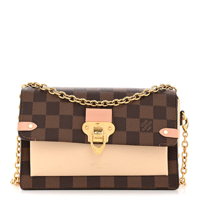 Louis Vuitton Damier Ebene Vavin Chain Wallet Creme 1 of 12