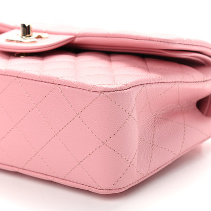 Chanel Caviar Quilted Small Double Flap Pink 9 of 9