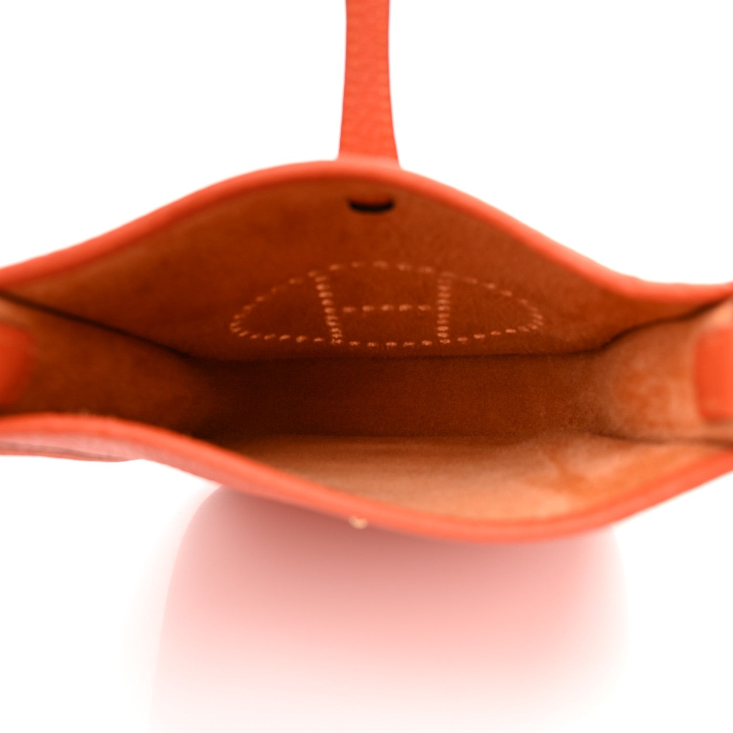 Hermes Taurillon Clemence Evelyne TPM Orange 5 of 10