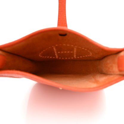 Hermes Taurillon Clemence Evelyne TPM Orange 5 of 10