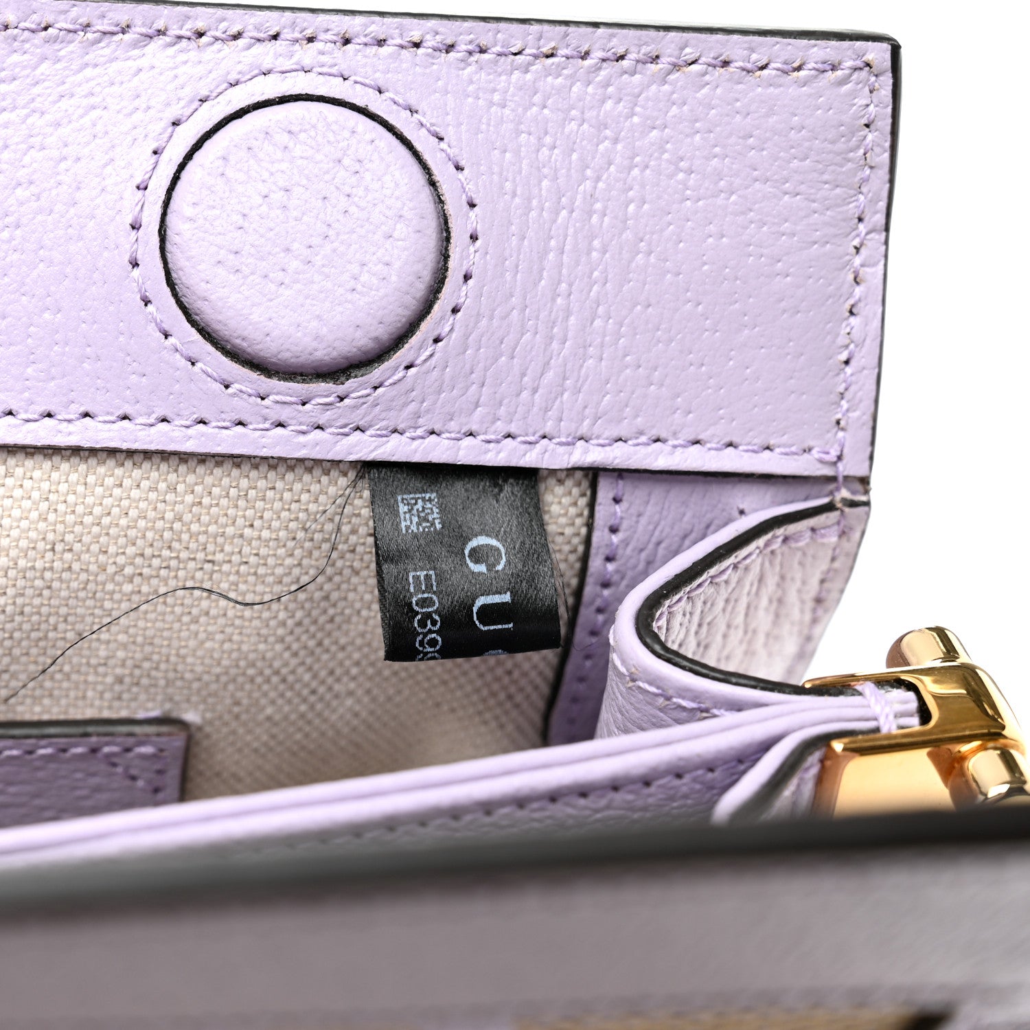 Gucci Monogram Jumbo GG Textured Dollar Calfskin Small Ophidia Chain Shoulder Bag Beige Lapis 7 of 11