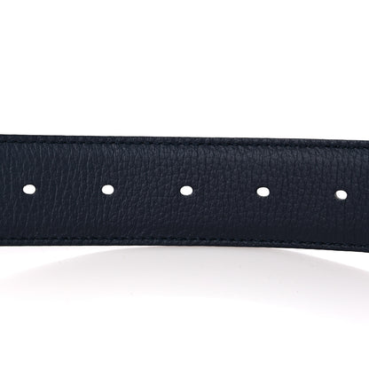 Christian Dior Calfskin 30 Montaigne Reversible Belt 95 38 Black Navy 5 of 5