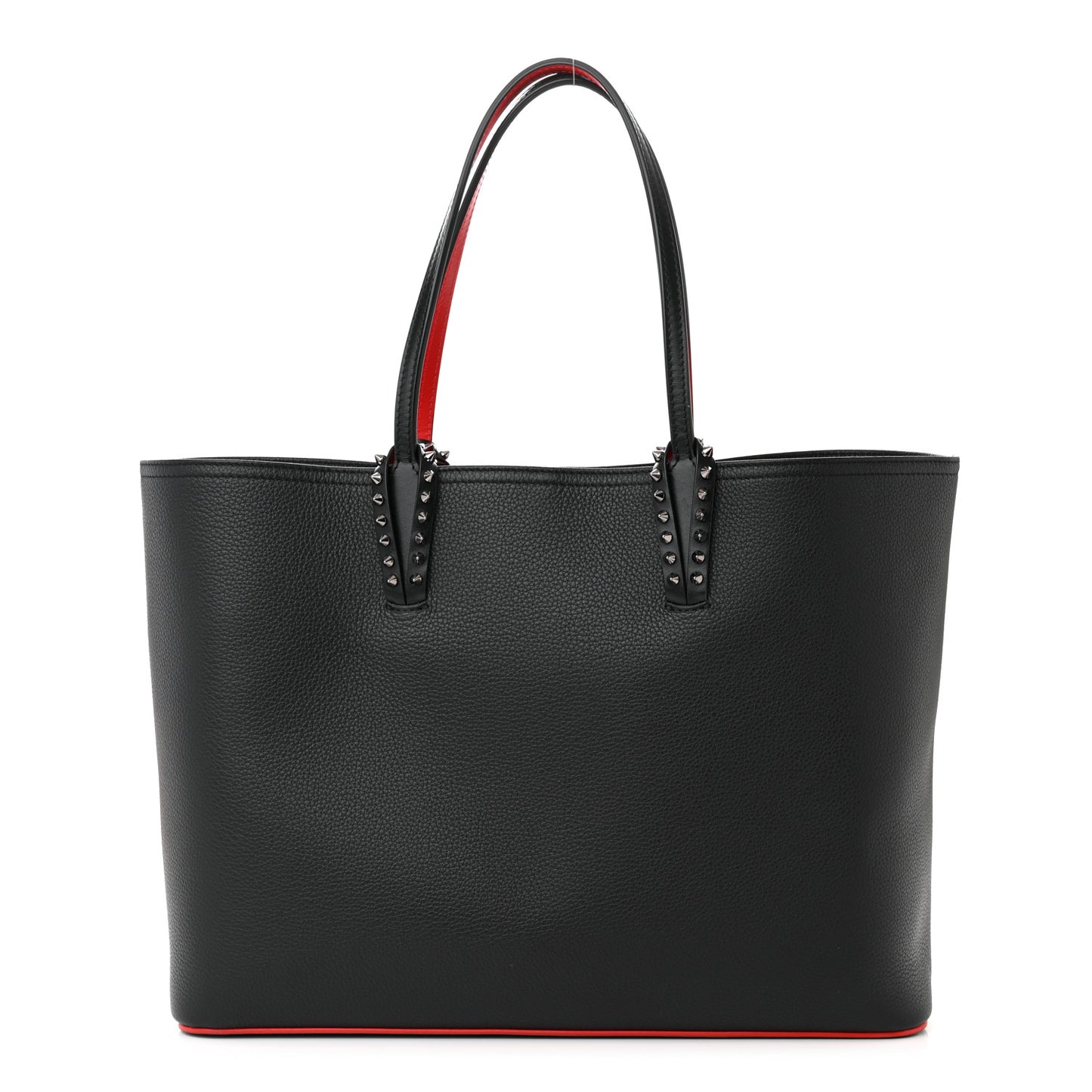 Calfskin Spikes East West Cabata Tote Black