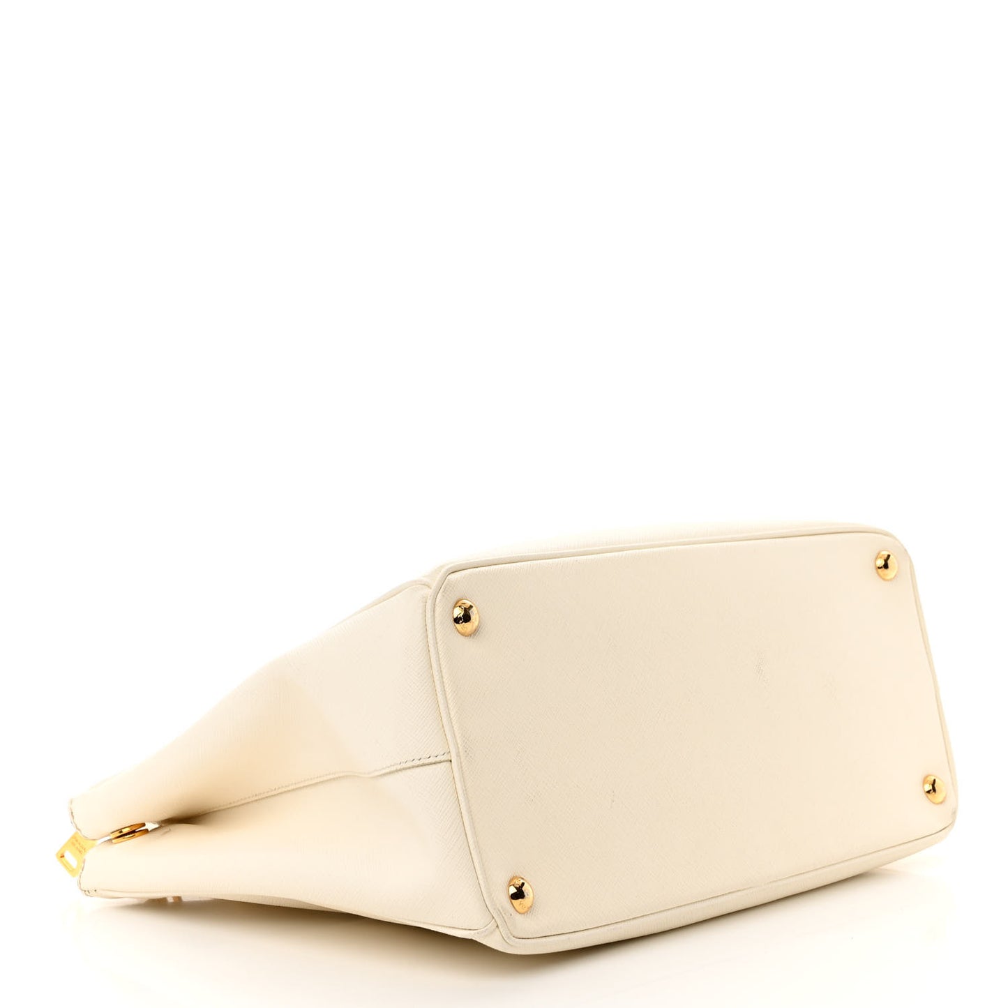 Saffiano Medium Galleria Double Zip Tote Talco