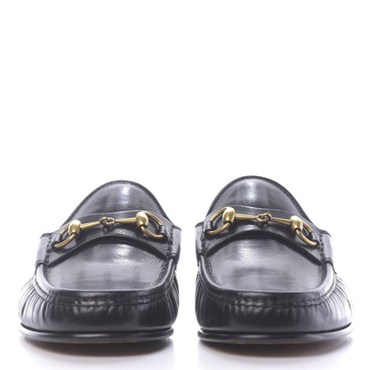 Gucci Goatskin Mens Horsebit Slippers 10 Black 2 of 11