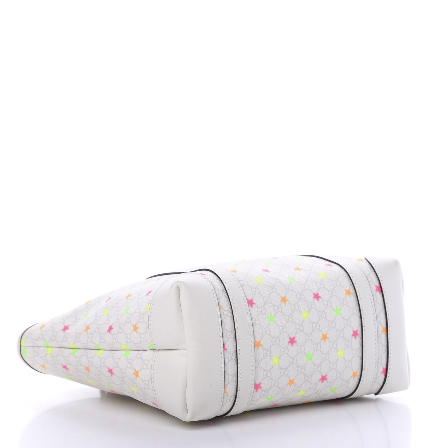 GG Supreme Monogram Stars Childrens Tote White