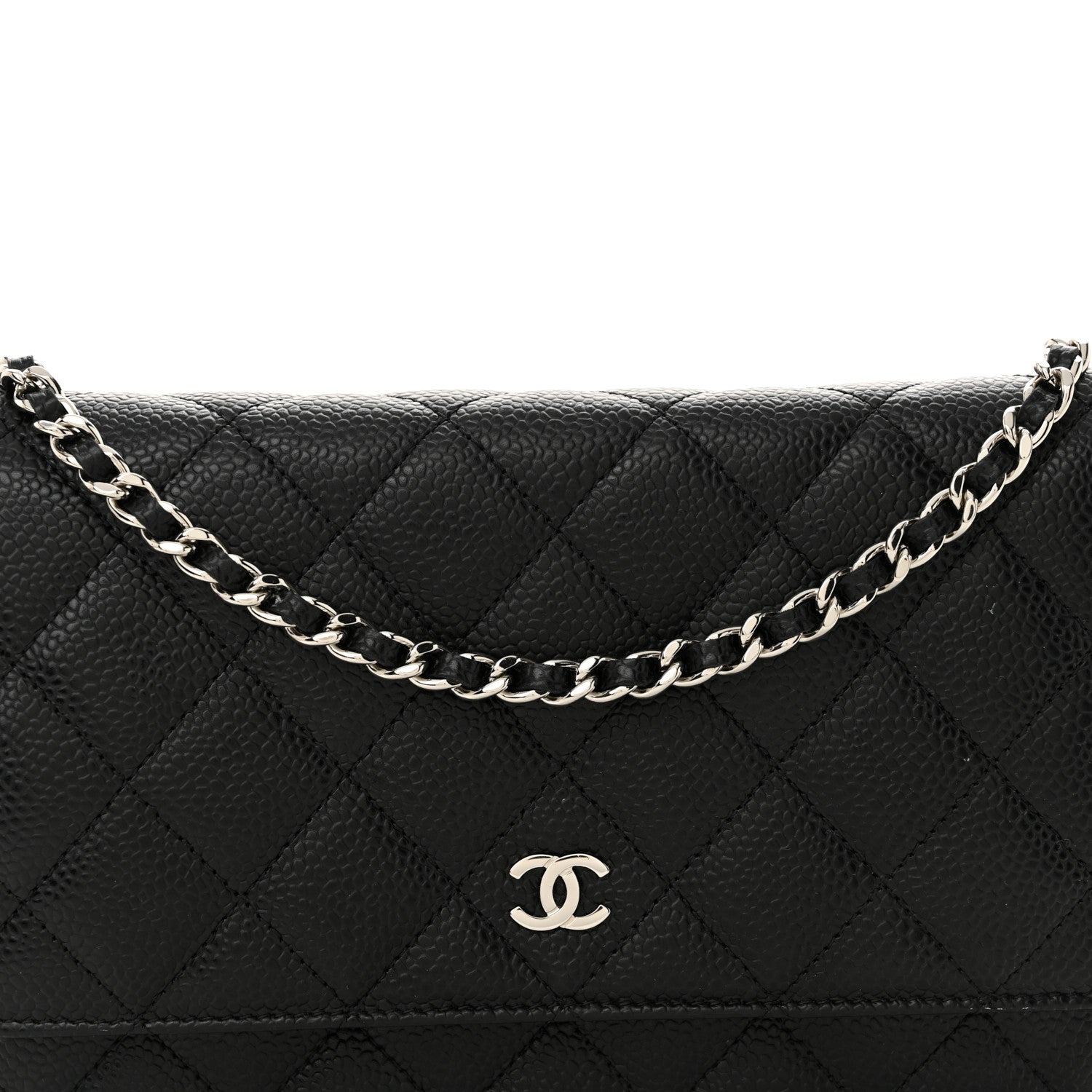 Chanel Caviar Quilted Wallet on Chain WOC Black 8 of 11