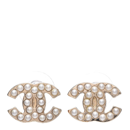 Chanel Pearl CC Earrings Gold 1 of 4
