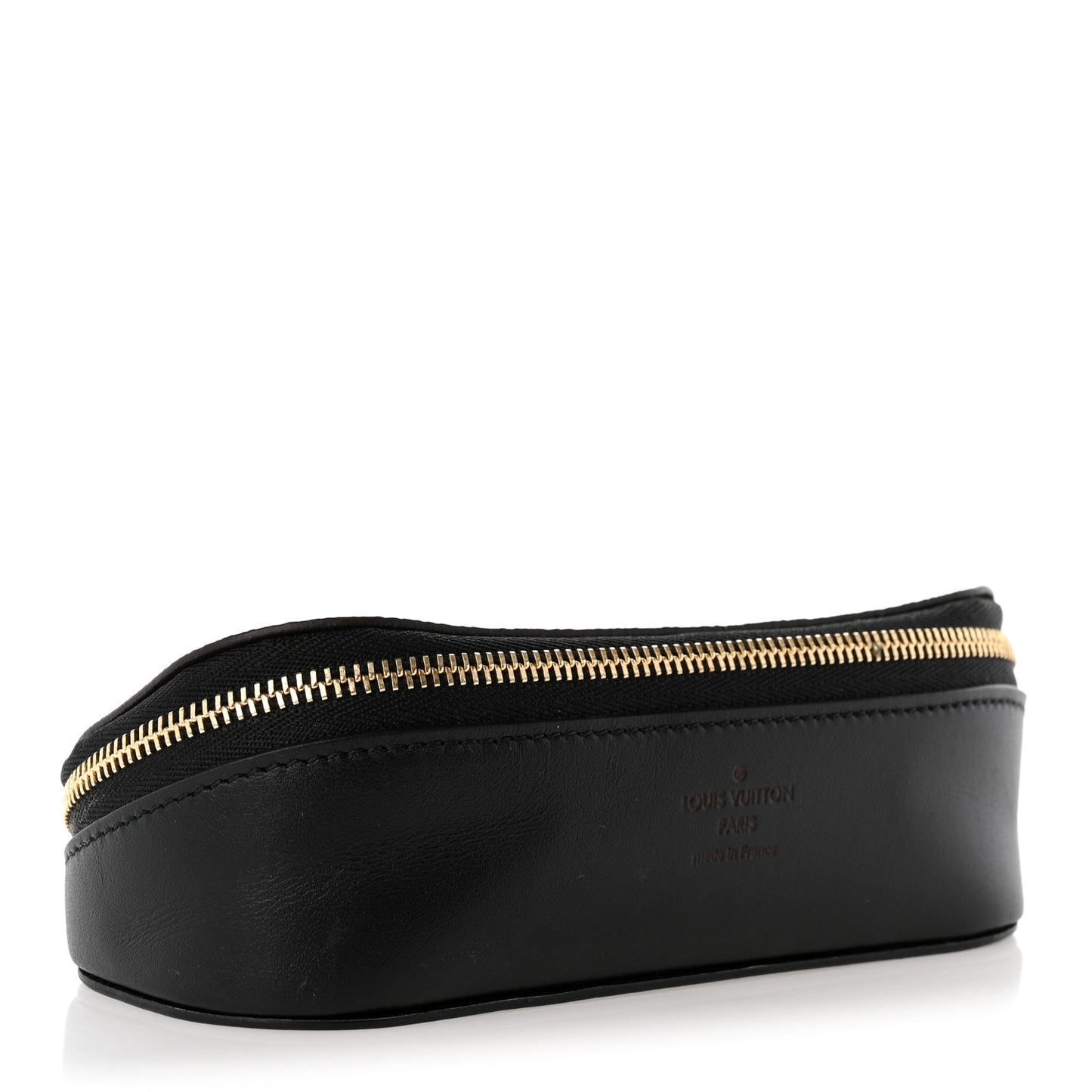 Monogram Emilie Zippered Sunglasses Case Black