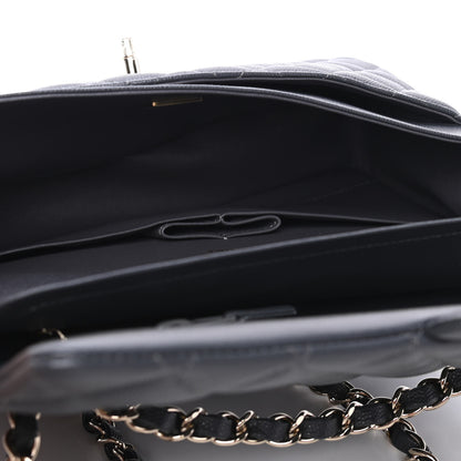 Chanel Caviar Quilted Medium Double Flap Dark Grey 4 of 4