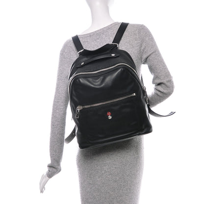 Fendi Calfskin Faces Backpack Black 2 of 6