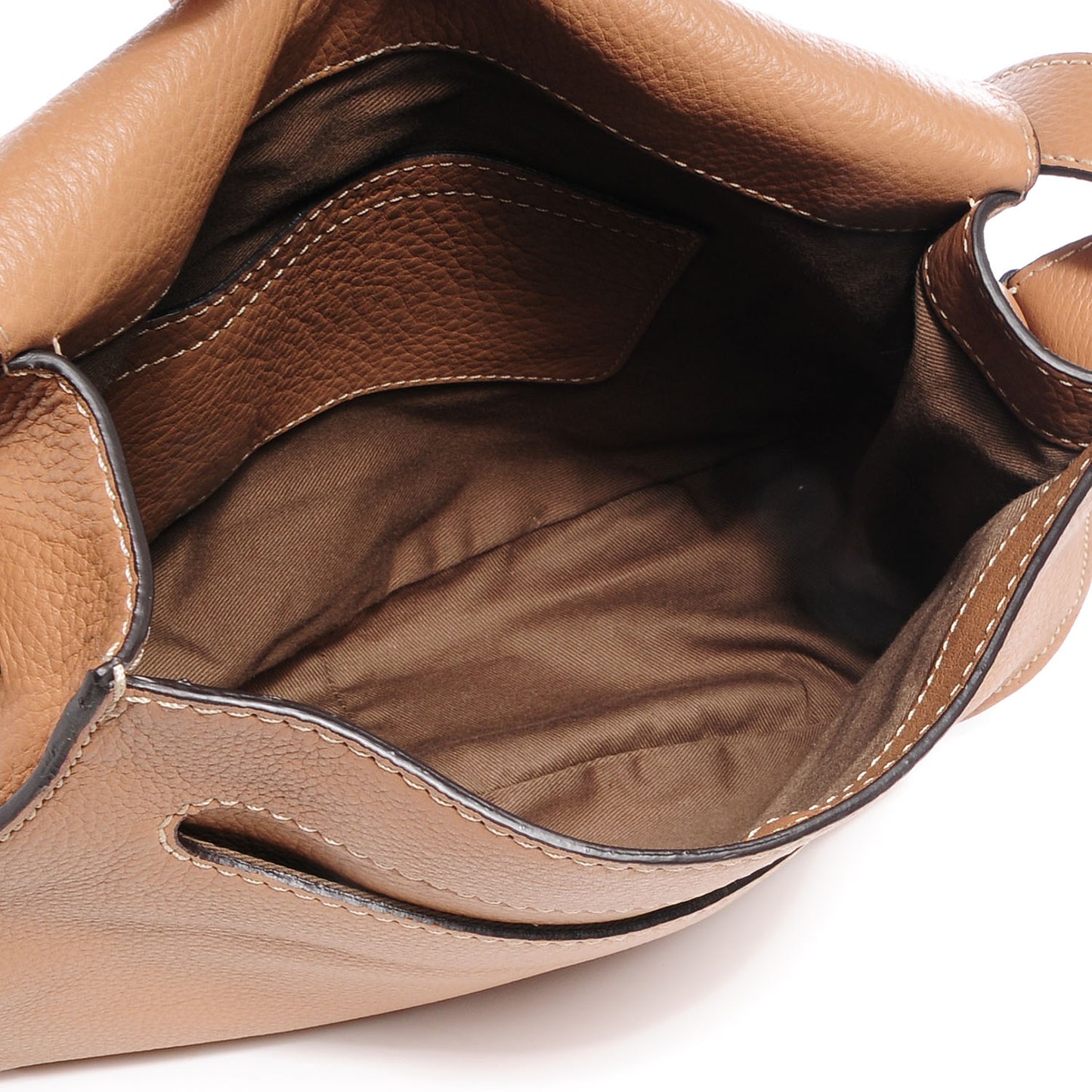 Calfskin Medium Marcie Round Crossbody Bag Nut