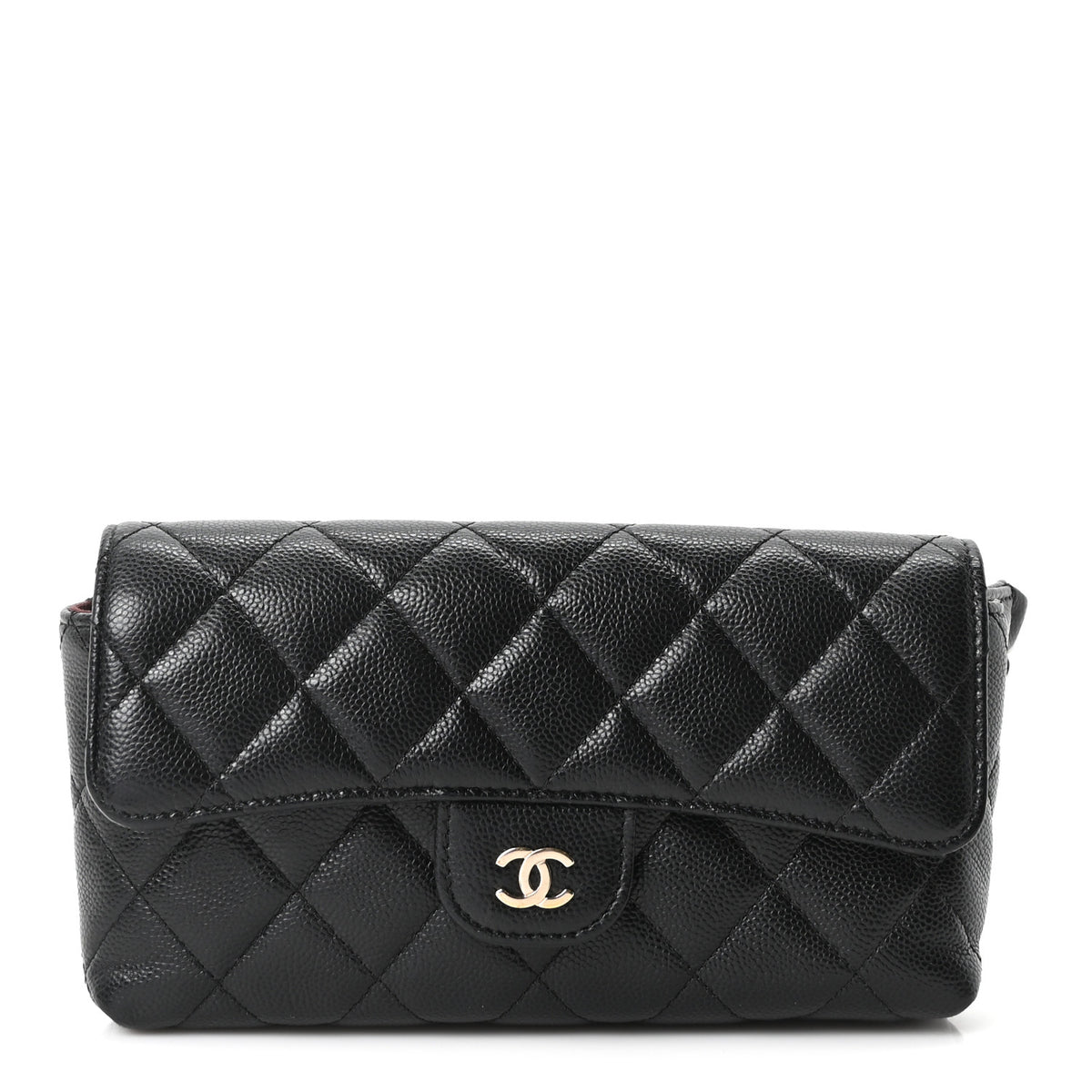 Chanel Caviar Quilted CC Flap Belt Bag Black 1 of 11