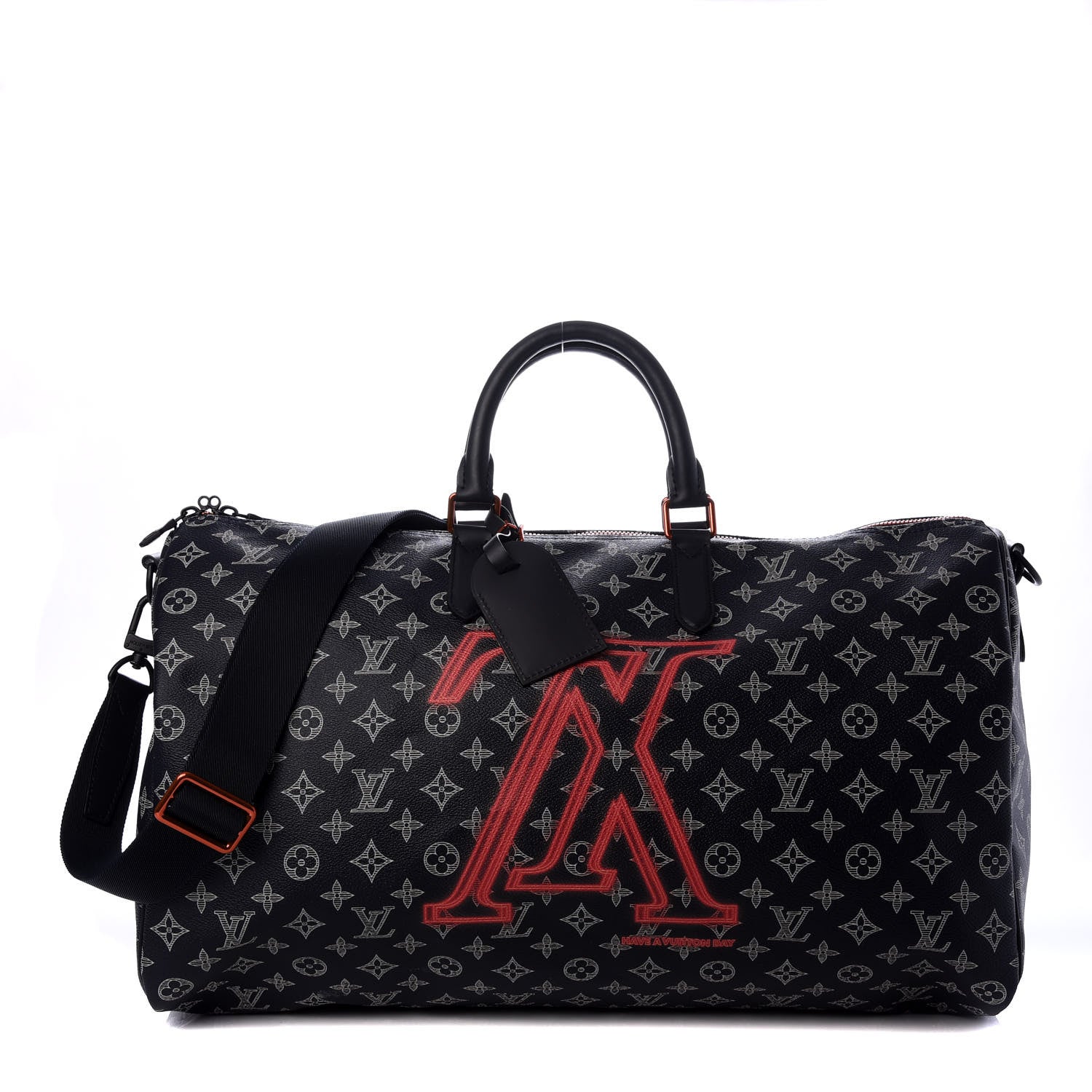 Louis Vuitton Monogram Upside Down Keepall Bandouliere 50 Ink 1 of 9