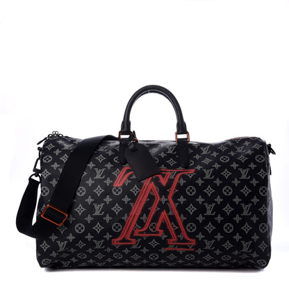 Louis Vuitton Monogram Upside Down Keepall Bandouliere 50 Ink 1 of 9