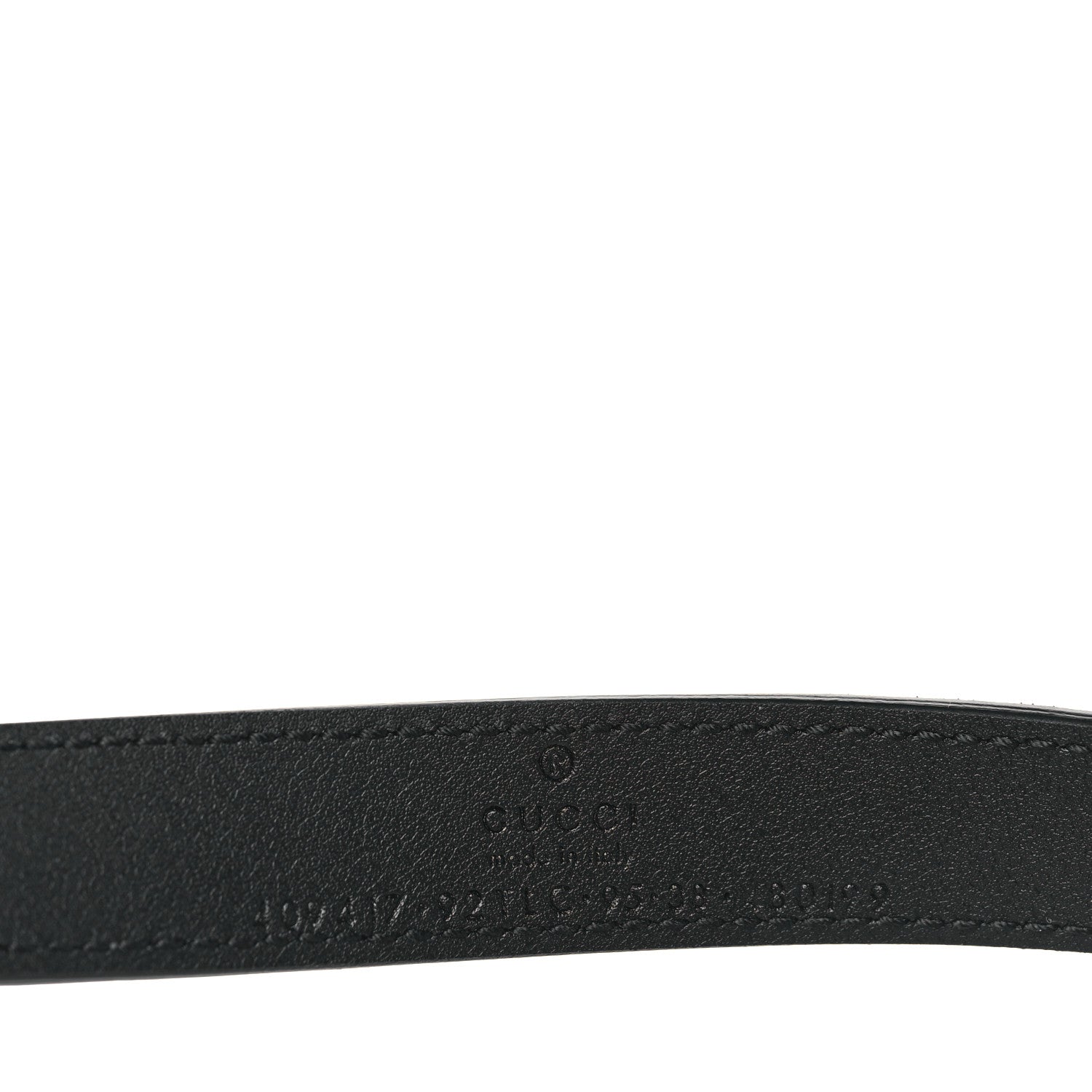 Gucci GG Supreme Monogram Matte Plutone Calfskin Double G 20mm Belt 95 38 Beige Ebony New Acero 4 of 5