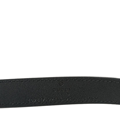 Gucci GG Supreme Monogram Matte Plutone Calfskin Double G 20mm Belt 95 38 Beige Ebony New Acero 4 of 5