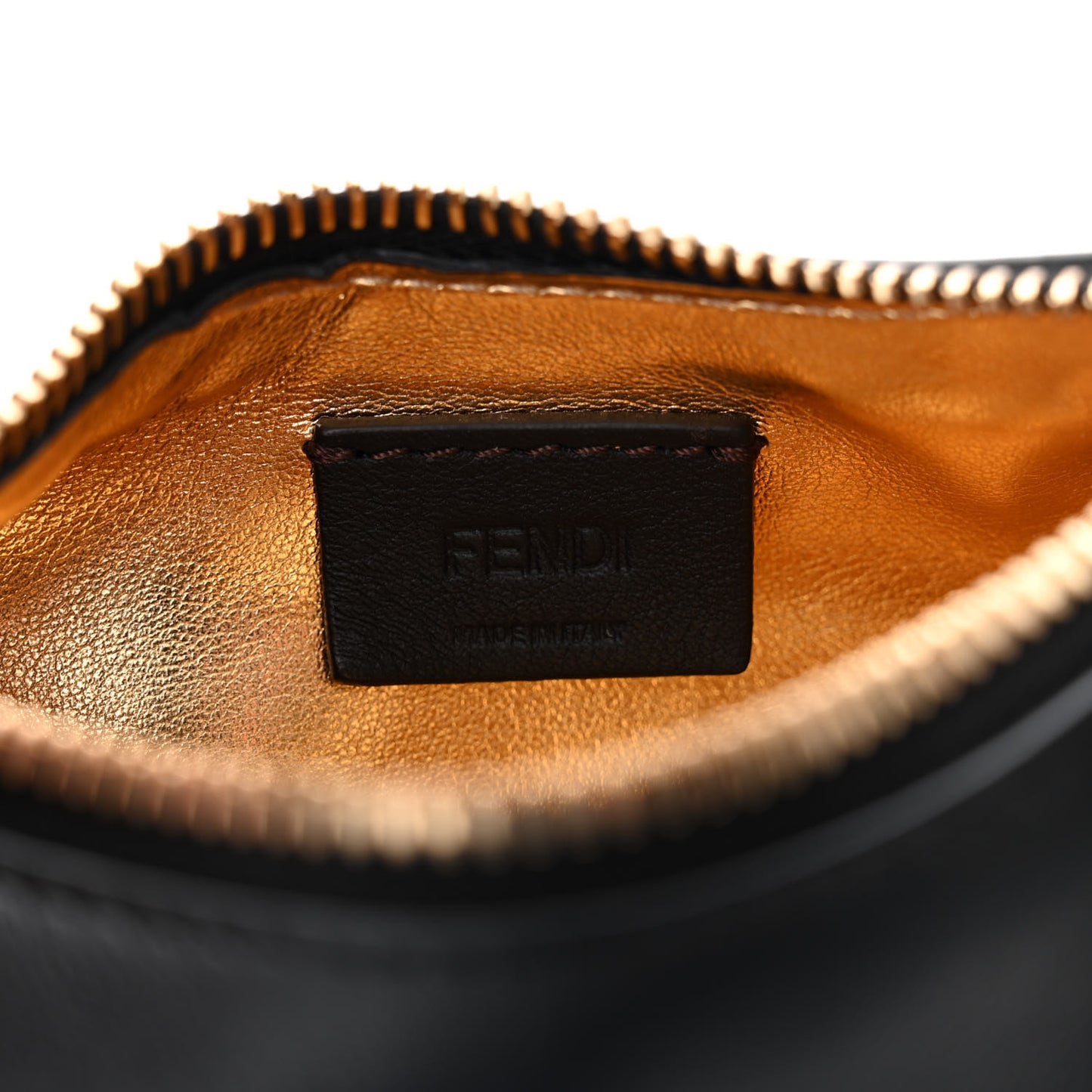 Vitello Grace Matte Nano Fendigraphy Hobo Charm Black