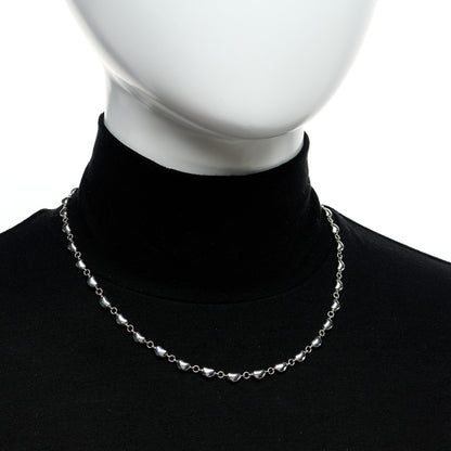 Tiffany Sterling Silver Elsa Peretti Bean Necklace 2 of 5