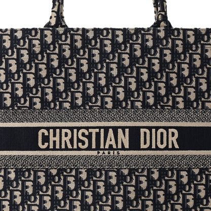 Christian Dior Oblique Large Book Tote Blue Multicolor 8 of 10
