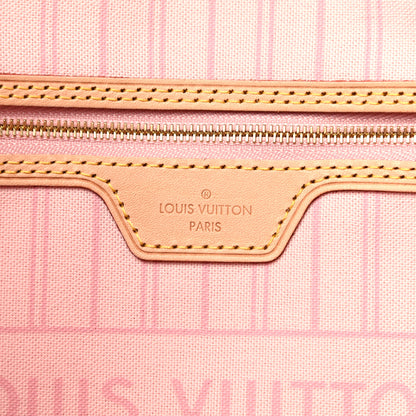 Louis Vuitton Damier Azur Neo Neverfull MM Rose Ballerine 6 of 9