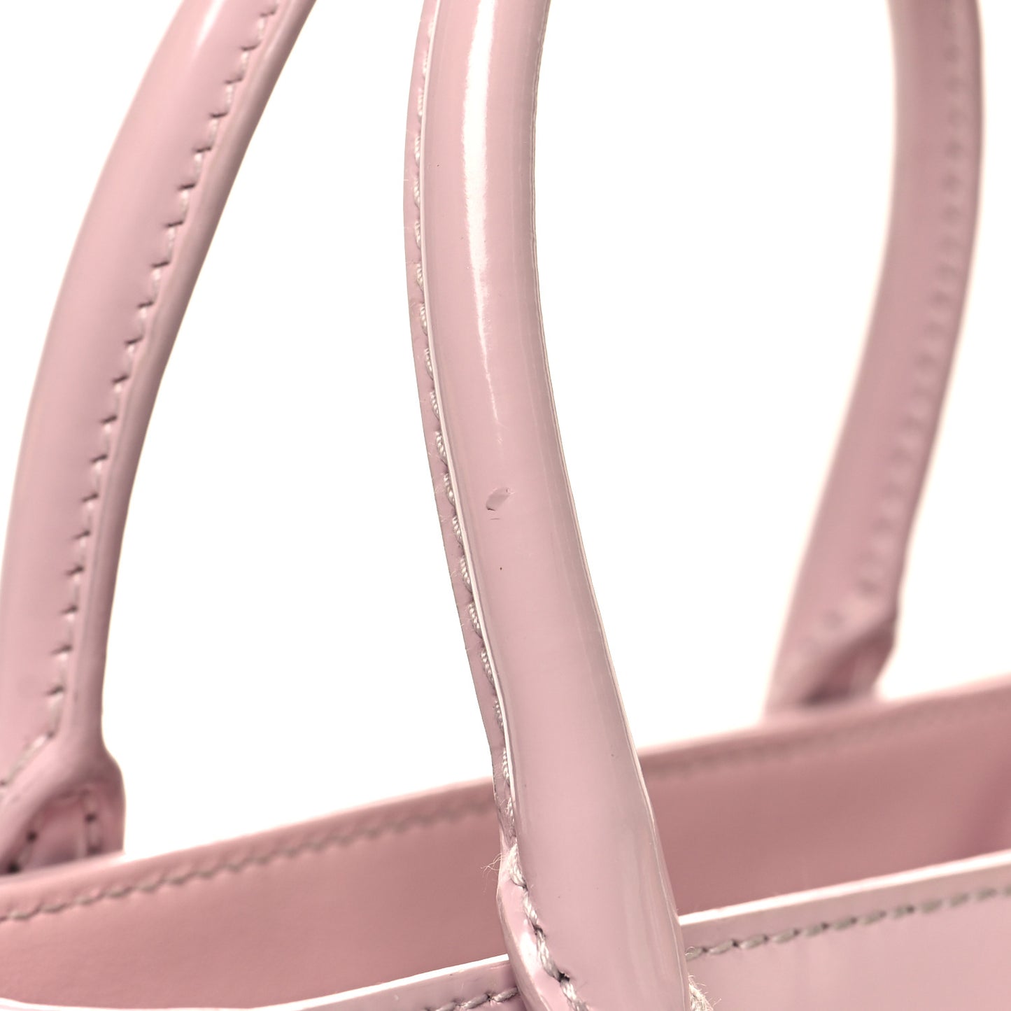 Spazzolato Triangle Small Double Handle Crossbody Tote Alabastro